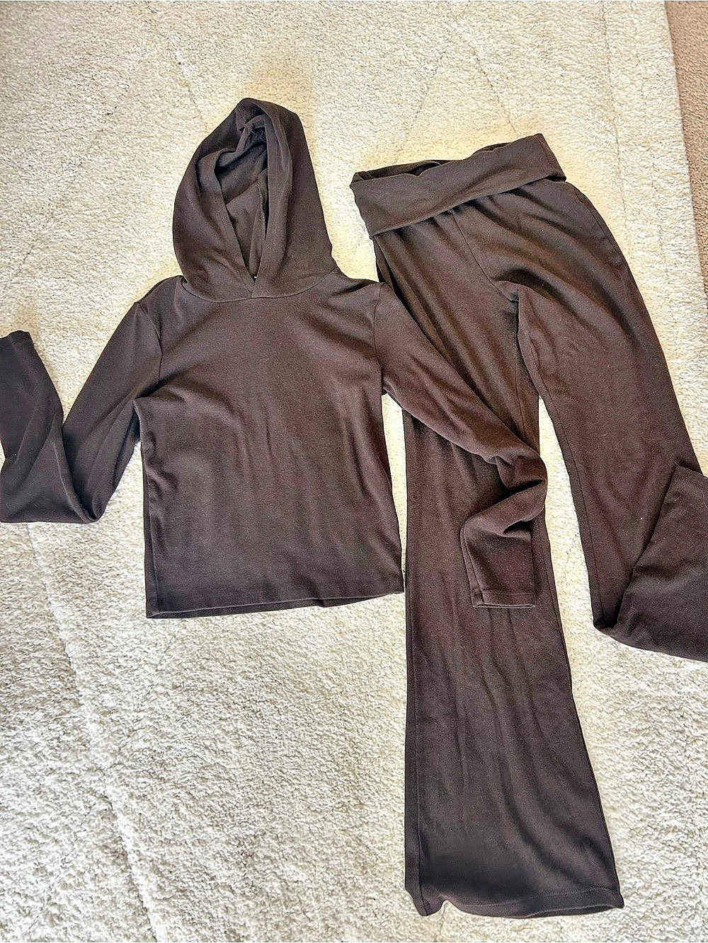 wild fable Brown Hoodie & Pants Set